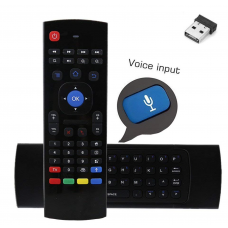 MX3 Air Mouse Remote Control, 2.4G Mini Wireless Keyboard with Microphone